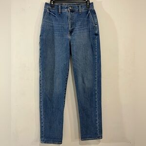 Old Navy Women's Workwear Curvy Hi Straight Leg Jeans Medium Wash Size 8 Tall